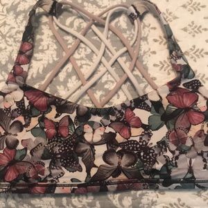 Butterfly athletic bra
